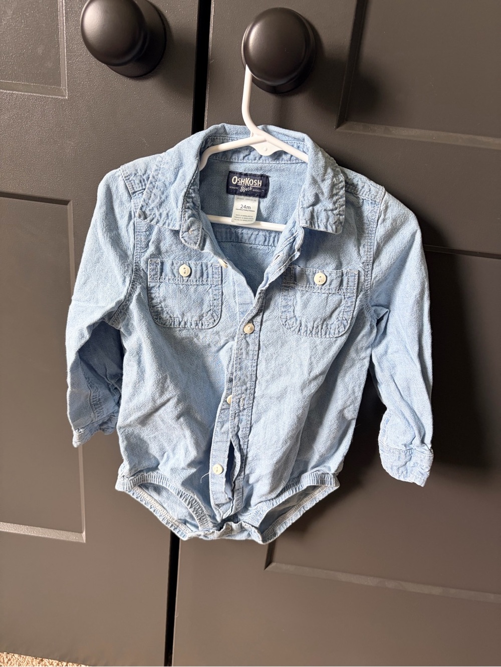 OshKosh B'gosh Light Blue Denim-Style Baby Jacket